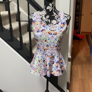 Olive and Oak Floral Tank